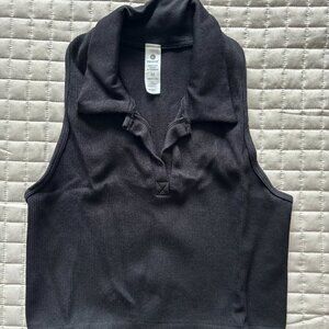 90 Degree by Reflex Seamless Baseline Sleeveless Polo & Biker Shorts Set